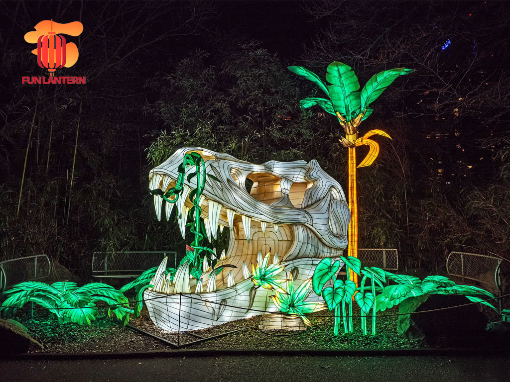 Customized Dinosaur Skull Lantern for Sale 
