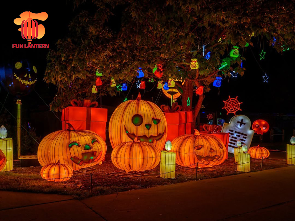 Pumpkin Lanterns for Outdoor Halloween decoration ideas