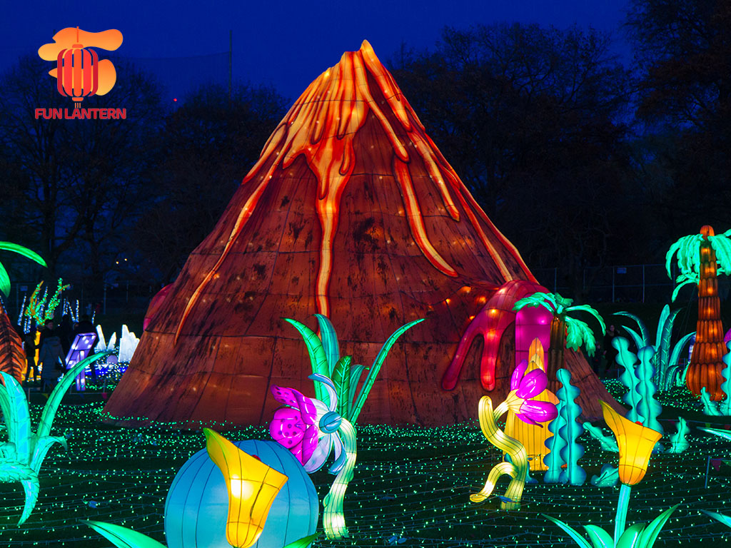 Large Size Volcano Lanterns For Garden of Lights in Europe
